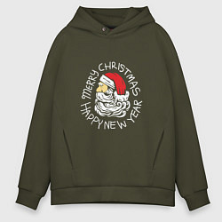 Мужское худи оверсайз Santa new year
