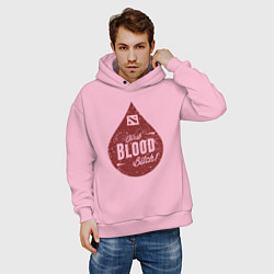 Толстовка оверсайз мужская Dota blood, цвет: светло-розовый — фото 2