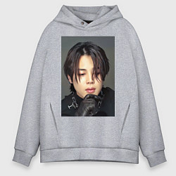 Толстовка оверсайз мужская Handsome Jimin, цвет: меланж