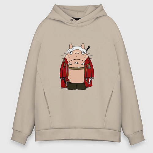 Мужское худи оверсайз Totoro Dante / Миндальный – фото 1