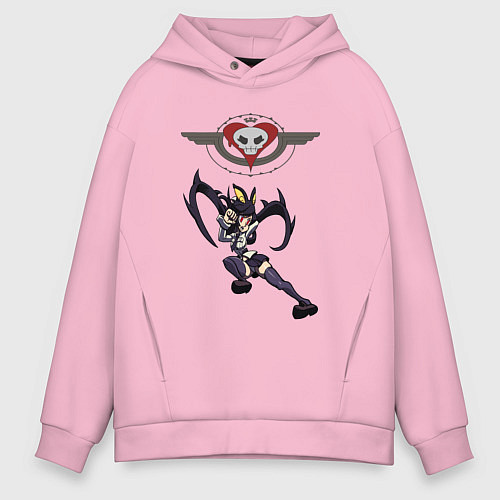 Мужское худи оверсайз Филия и логотип игры / Светло-розовый – фото 1