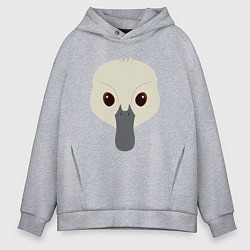 Толстовка оверсайз мужская Морда утёнка, цвет: меланж
