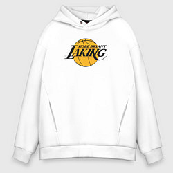 Толстовка оверсайз мужская Kobe Bryant laking, цвет: белый