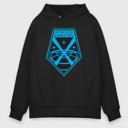 Мужское худи оверсайз Vigilo confido blue