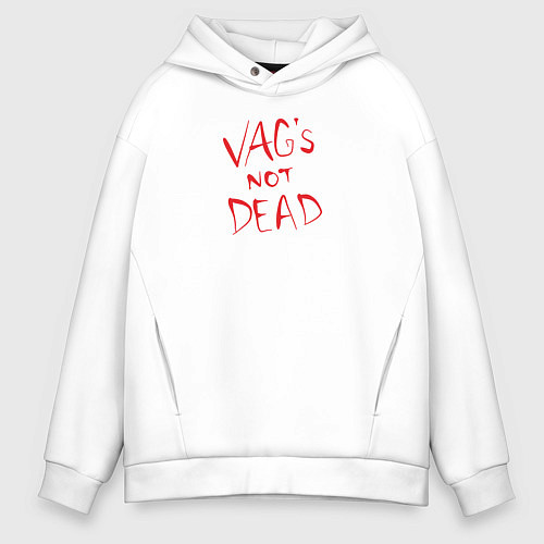 Мужское худи оверсайз VAG not dead / Белый – фото 1