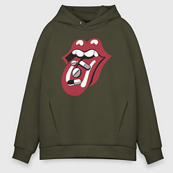 Мужское худи оверсайз Rolling stones pills