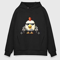 Толстовка оверсайз мужская Чикен Ган, цвет: черный