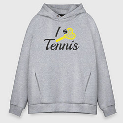 Мужское худи оверсайз Love tennis