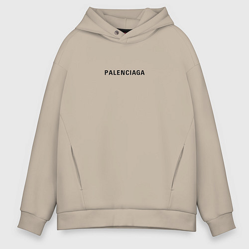 Мужское худи оверсайз Palenciaga new era / Миндальный – фото 1
