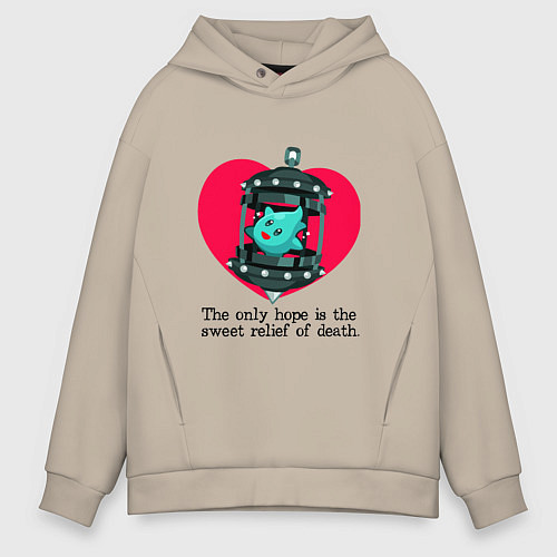 Мужское худи оверсайз Lumalee / Миндальный – фото 1