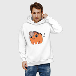 Толстовка оверсайз мужская Почита рад, цвет: белый — фото 2