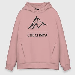Толстовка оверсайз мужская Чечня Россия, цвет: пыльно-розовый