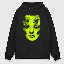 Мужское худи оверсайз Double lime face