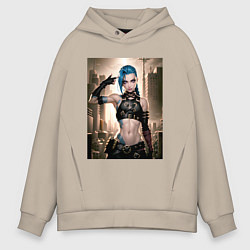 Толстовка оверсайз мужская Jinx model, цвет: миндальный
