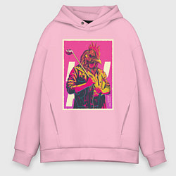 Толстовка оверсайз мужская Dangerous Jacket, цвет: светло-розовый