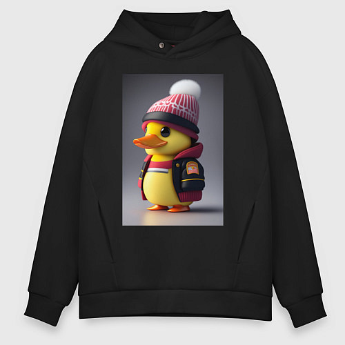 Мужское худи оверсайз Утяш / Черный – фото 1