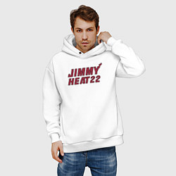 Толстовка оверсайз мужская Jimmy Heat 22, цвет: белый — фото 2