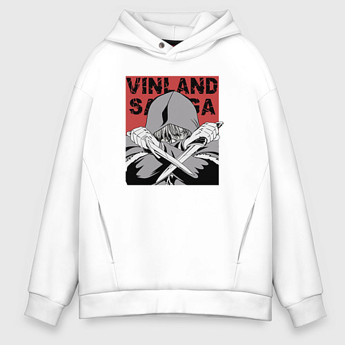 Мужское худи оверсайз Торфинн / Белый – фото 1