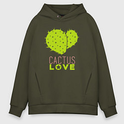 Мужское худи оверсайз Cactus love