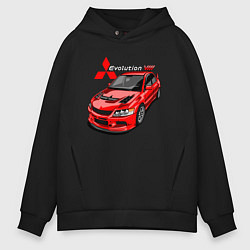 Мужское худи оверсайз Lancer Evolution 8