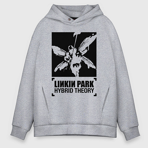 Мужское худи оверсайз LP Hybrid Theory / Меланж – фото 1