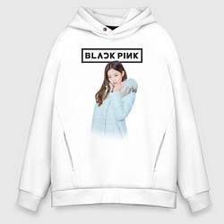 Толстовка оверсайз мужская Jisoo Blackpink winter, цвет: белый