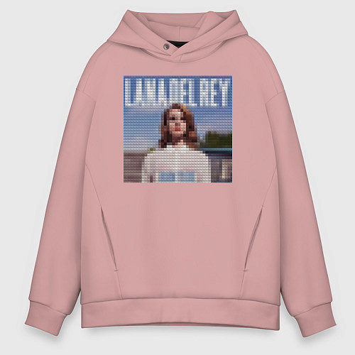 Мужское худи оверсайз Лего Лана дель Рей / Пыльно-розовый – фото 1
