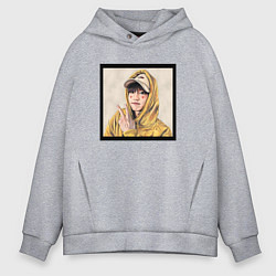 Толстовка оверсайз мужская Хан Джи Сон - Stray Kids, цвет: меланж