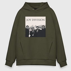 Толстовка оверсайз мужская Тру фанат Joy Division, цвет: хаки