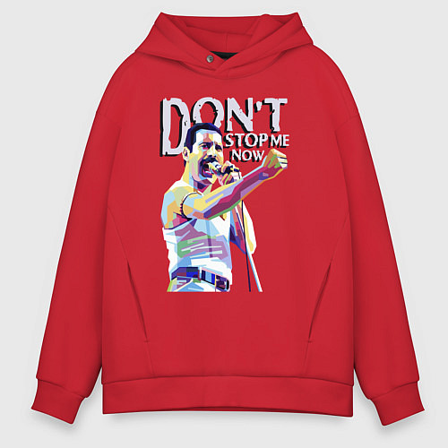 Мужское худи оверсайз Coloured Freddie / Красный – фото 1