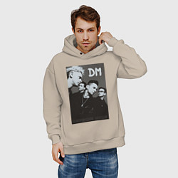 Толстовка оверсайз мужская Depeche Mode 90 Violator, цвет: миндальный — фото 2