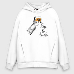 Мужское худи оверсайз Time to drink