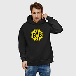 Толстовка оверсайз мужская Borussia fc sport, цвет: черный — фото 2