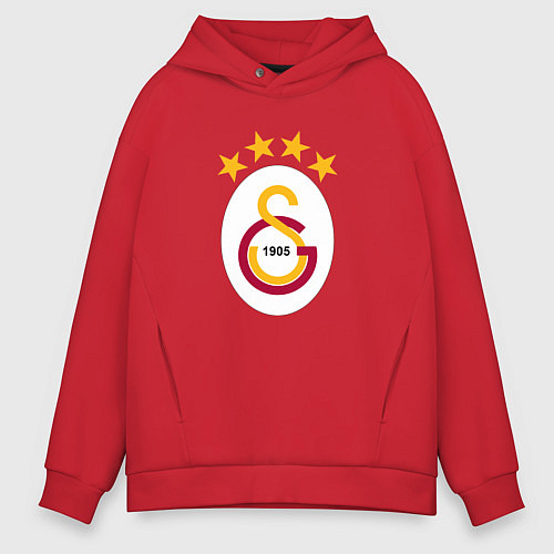 Мужское худи оверсайз Galatasaray fc sport / Красный – фото 1