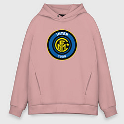 Толстовка оверсайз мужская Inter sport fc, цвет: пыльно-розовый