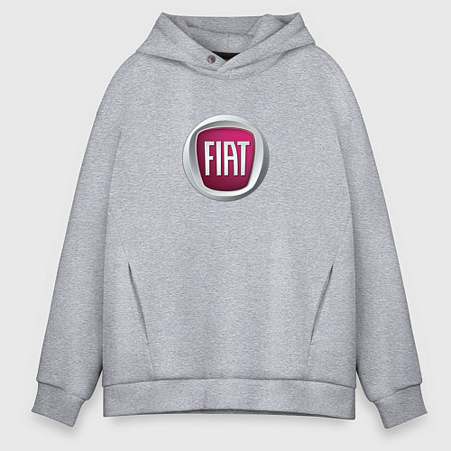 Мужское худи оверсайз Fiat Italy / Меланж – фото 1