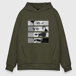 Толстовка оверсайз мужская Depeche Mode - Your World In My Eyes, цвет: хаки