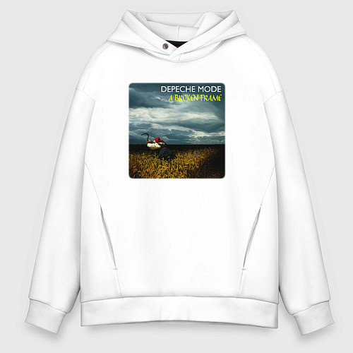 Мужское худи оверсайз Depeche Mode - A Broken Frame Album / Белый – фото 1