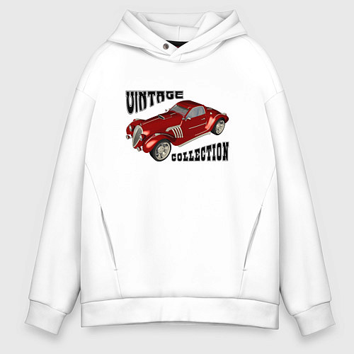 Мужское худи оверсайз Винтажная коллекция / Белый – фото 1