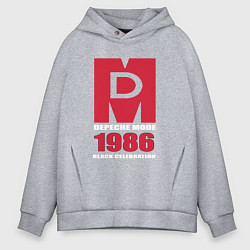 Толстовка оверсайз мужская Depeche Mode - Black Celebration album merch, цвет: меланж