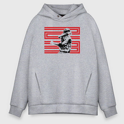 Мужское худи оверсайз 23 Jordan / Меланж – фото 1