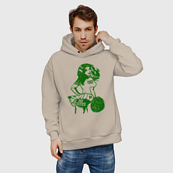Толстовка оверсайз мужская Go Celtics, цвет: миндальный — фото 2