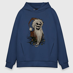 Толстовка оверсайз мужская Джек Скеллингтон, цвет: тёмно-синий