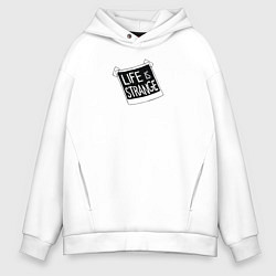 Толстовка оверсайз мужская Life is Strange фото, цвет: белый
