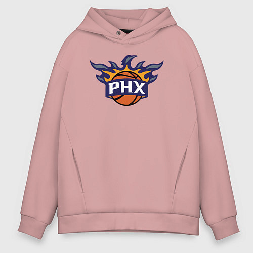 Мужское худи оверсайз Phoenix Suns fire / Пыльно-розовый – фото 1