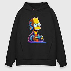 Мужское худи оверсайз Bart is an avid gamer