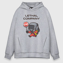 Толстовка оверсайз мужская С лутом на корабль Lethal company, цвет: меланж