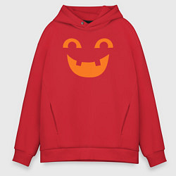 Толстовка оверсайз мужская Orange smile, цвет: красный
