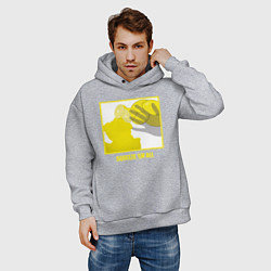 Толстовка оверсайз мужская Squeeze em all, цвет: меланж — фото 2