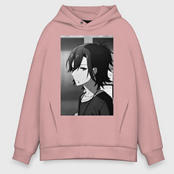 Толстовка оверсайз мужская Хоримия Изуми Миямура, цвет: пыльно-розовый